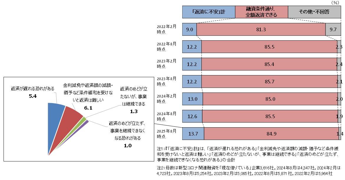 図表４　新型コロナ関連融資の今後の返済見通し